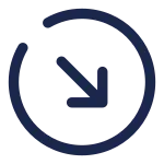 Round Arrow Right Down SVG Icon